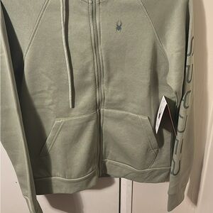 Spyder Olive Full-Zip Hoodie